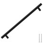 Tiradores para armarios 5 uds acero inoxidable negro 224 mm