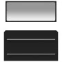 Armario de baño con espejo madera de ingeniería negro de vidaXL, Muebles de baño - Ref: Foro24-833880, Precio: 61,07 €, Descu...