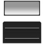 Badezimmerschrank mit Spiegelholz schwarz von vidaXL, Badezimmermöbel - Ref: Foro24-833880, Preis: 61,70 €, Rabatt: %