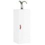 Glossy white engineered wood wall cabinet 34.5x34x90 cm by vidaXL, Sideboards - Ref: Foro24-830478, Price: 51,24 €, Discount: %