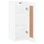 Glänzend weißer Wandschrank aus Holzwerkstoff, 34,5 x 34 x 90 cm von vidaXL, Sideboards - Ref: Foro24-830478, Preis: 50,66 €,...