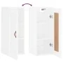 Glänzend weißer Wandschrank aus Holzwerkstoff, 34,5 x 34 x 90 cm von vidaXL, Sideboards - Ref: Foro24-830478, Preis: 50,66 €,...