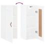 Glänzend weißer Wandschrank aus Holzwerkstoff, 34,5 x 34 x 90 cm von vidaXL, Sideboards - Ref: Foro24-830478, Preis: 51,29 €,...