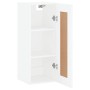 Weißer Wandschrank aus Holzwerkstoff, 34,5 x 34 x 90 cm von vidaXL, Sideboards - Ref: Foro24-830516, Preis: 50,02 €, Rabatt: %
