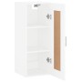 Weißer Wandschrank aus Holzwerkstoff, 34,5 x 34 x 90 cm von vidaXL, Sideboards - Ref: Foro24-830508, Preis: 58,04 €, Rabatt: %