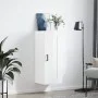 Glossy white engineered wood wall cabinet 34.5x34x90 cm by vidaXL, Sideboards - Ref: Foro24-830502, Price: 52,15 €, Discount: %