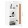 Glossy white engineered wood wall cabinet 34.5x34x90 cm by vidaXL, Sideboards - Ref: Foro24-830502, Price: 52,15 €, Discount: %