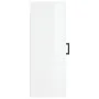 Glossy white engineered wood wall cabinet 34.5x34x90 cm by vidaXL, Sideboards - Ref: Foro24-830502, Price: 52,15 €, Discount: %