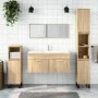Armario de baño con espejo madera de ingeniería roble Sonoma de vidaXL, Muebles de baño - Ref: Foro24-833886, Precio: 60,66 €...