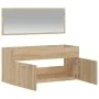 Armario de baño con espejo madera de ingeniería roble Sonoma de vidaXL, Muebles de baño - Ref: Foro24-833886, Precio: 60,66 €...