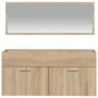 Armario de baño con espejo madera de ingeniería roble Sonoma de vidaXL, Muebles de baño - Ref: Foro24-833886, Precio: 60,66 €...