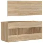 Armario de baño con espejo madera de ingeniería roble Sonoma de vidaXL, Muebles de baño - Ref: Foro24-833886, Precio: 60,66 €...