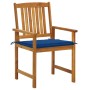 Garden chairs and cushions 6 units solid acacia wood by vidaXL, Garden chairs - Ref: Foro24-3078161, Price: 472,36 €, Discoun...