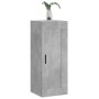 Armario de pared madera ingeniería gris hormigón 34,5x34x90 cm de vidaXL, Aparadores - Ref: Foro24-830520, Precio: 48,61 €, D...