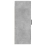 Armario de pared madera ingeniería gris hormigón 34,5x34x90 cm de vidaXL, Aparadores - Ref: Foro24-830520, Precio: 48,61 €, D...