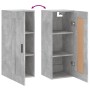 Armario de pared madera ingeniería gris hormigón 34,5x34x90 cm de vidaXL, Aparadores - Ref: Foro24-830520, Precio: 48,61 €, D...