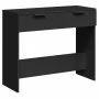 Black engineered wood console table 90x36x75 cm by vidaXL, Side tables - Ref: Foro24-811332, Price: 54,50 €, Discount: %