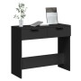 Black engineered wood console table 90x36x75 cm by vidaXL, Side tables - Ref: Foro24-811332, Price: 55,12 €, Discount: %