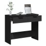 Black engineered wood console table 90x36x75 cm by vidaXL, Side tables - Ref: Foro24-811332, Price: 55,12 €, Discount: %