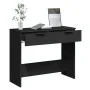 Black engineered wood console table 90x36x75 cm by vidaXL, Side tables - Ref: Foro24-811332, Price: 54,50 €, Discount: %