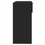 Black engineered wood console table 90x36x75 cm by vidaXL, Side tables - Ref: Foro24-811332, Price: 54,50 €, Discount: %