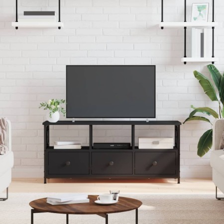 TV-Möbel Eisen und Sperrholz schwarz 102x33x45 cm von vidaXL, TV-Möbel - Ref: Foro24-831788, Preis: 75,76 €, Rabatt: %
