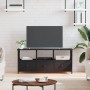 TV-Möbel Eisen und Sperrholz schwarz 102x33x45 cm von vidaXL, TV-Möbel - Ref: Foro24-831788, Preis: 75,76 €, Rabatt: %