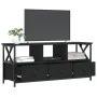 Mueble de TV hierro y madera contrachapada negro 102x33x45 cm de vidaXL, Muebles TV - Ref: Foro24-831788, Precio: 74,79 €, De...