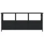 Mueble de TV hierro y madera contrachapada negro 102x33x45 cm de vidaXL, Muebles TV - Ref: Foro24-831788, Precio: 74,79 €, De...