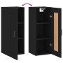 Schwarzer Wandschrank aus Holzwerkstoff, 34,5 x 34 x 90 cm von vidaXL, Sideboards - Ref: Foro24-830501, Preis: 51,47 €, Rabat...