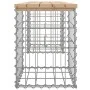 Gabionen-Design-Gartenbank aus massivem Kiefernholz, 103 x 31 x 42 cm von vidaXL, Gartenbänke - Ref: Foro24-834329, Preis: 59...