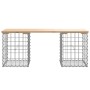 Gabionen-Design-Gartenbank aus massivem Kiefernholz, 103 x 31 x 42 cm von vidaXL, Gartenbänke - Ref: Foro24-834329, Preis: 60...