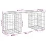Gabionen-Design-Gartenbank aus massivem Kiefernholz, 103 x 31 x 42 cm von vidaXL, Gartenbänke - Ref: Foro24-834329, Preis: 59...
