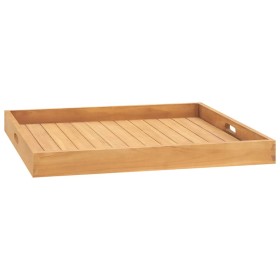 Bandeja de madera de teca maciza 70x70 cm