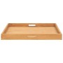 Solid teak wood tray 70x70 cm by vidaXL, Serving platters - Ref: Foro24-315459, Price: 102,46 €, Discount: %