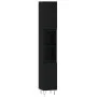 Armario de baño madera contrachapada negro 30x30x190 cm de vidaXL, Tocadores de baño - Ref: Foro24-831533, Precio: 84,39 €, D...