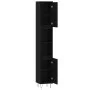 Armario de baño madera contrachapada negro 30x30x190 cm de vidaXL, Tocadores de baño - Ref: Foro24-831533, Precio: 84,39 €, D...