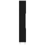 Armario de baño madera contrachapada negro 30x30x190 cm de vidaXL, Tocadores de baño - Ref: Foro24-831533, Precio: 84,39 €, D...