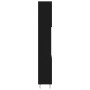 Armario de baño madera contrachapada negro 30x30x190 cm de vidaXL, Tocadores de baño - Ref: Foro24-831533, Precio: 88,55 €, D...