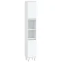 Armario de baño madera contrachapada blanco 30x30x190 cm de vidaXL, Tocadores de baño - Ref: Foro24-831532, Precio: 94,37 €, ...