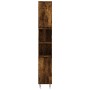 Badezimmerschrank aus geräuchertem Eichensperrholz, 30 x 30 x 190 cm von vidaXL, Badezimmerwaschtische - Ref: Foro24-831537, ...