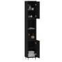 Black plywood bathroom cabinet 30x30x190 cm by vidaXL, bathroom vanities - Ref: Foro24-831525, Price: 82,53 €, Discount: %