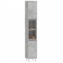 Badezimmerschrank aus betongrauem Sperrholz, 30 x 30 x 190 cm von vidaXL, Badezimmerwaschtische - Ref: Foro24-831536, Preis: ...