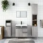 Badezimmerschrank aus grauem Sonoma-Sperrholz, 30x30x190 cm. von vidaXL, Badezimmermöbel - Ref: Foro24-831538, Preis: 84,71 €...