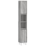 Badezimmerschrank aus grauem Sonoma-Sperrholz, 30x30x190 cm. von vidaXL, Badezimmermöbel - Ref: Foro24-831538, Preis: 86,22 €...