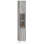Badezimmerschrank aus grauem Sonoma-Sperrholz, 30x30x190 cm. von vidaXL, Badezimmermöbel - Ref: Foro24-831538, Preis: 86,22 €...