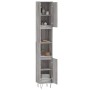 Badezimmerschrank aus grauem Sonoma-Sperrholz, 30x30x190 cm. von vidaXL, Badezimmermöbel - Ref: Foro24-831538, Preis: 86,22 €...
