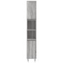 Badezimmerschrank aus grauem Sonoma-Sperrholz, 30x30x190 cm. von vidaXL, Badezimmermöbel - Ref: Foro24-831538, Preis: 86,22 €...