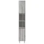 Badezimmerschrank aus grauem Sonoma-Sperrholz, 30x30x190 cm. von vidaXL, Badezimmermöbel - Ref: Foro24-831538, Preis: 84,71 €...