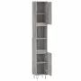 Badezimmerschrank aus grauem Sonoma-Sperrholz, 30x30x190 cm. von vidaXL, Badezimmermöbel - Ref: Foro24-831538, Preis: 84,71 €...